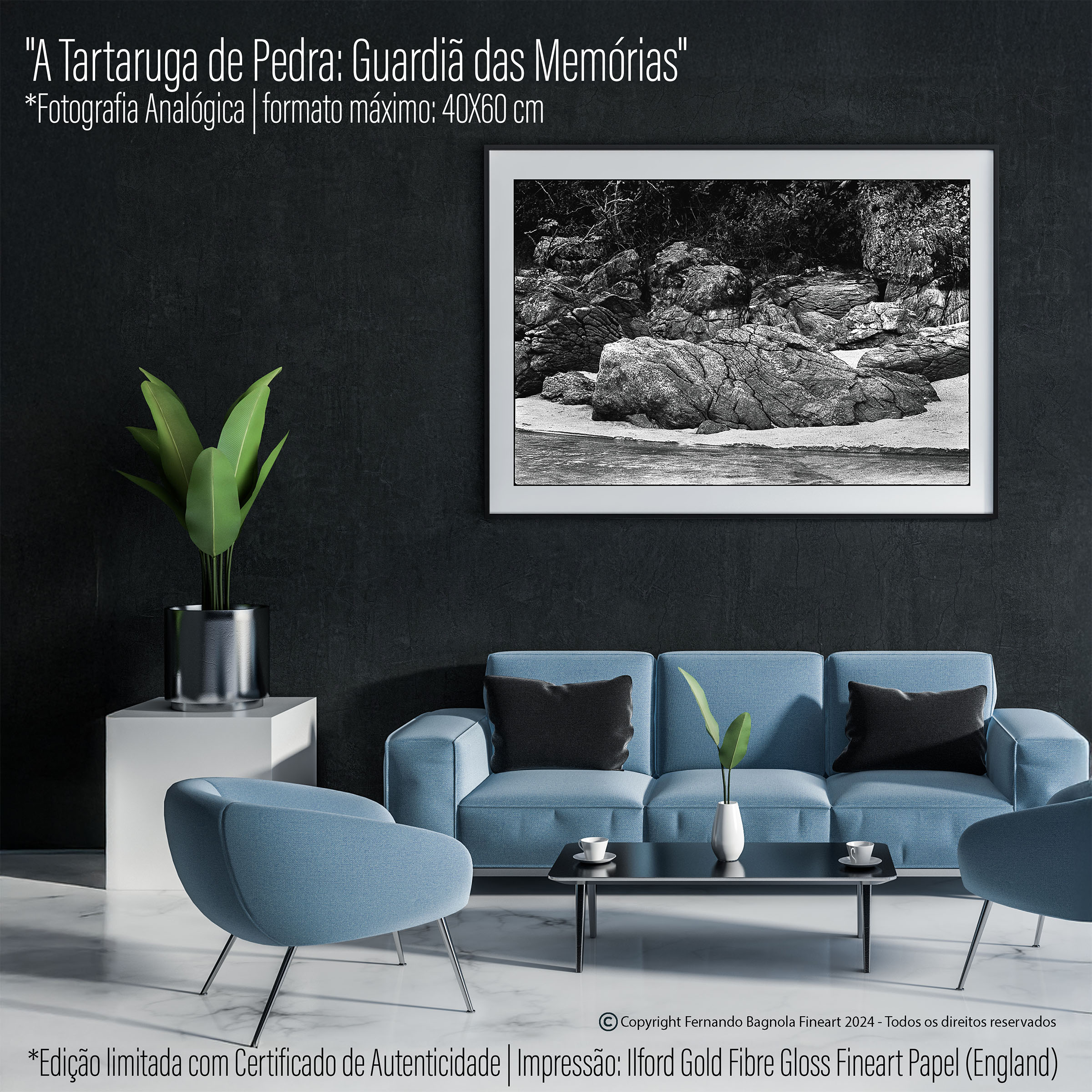 Obra FA-004 apresentada num ambiente