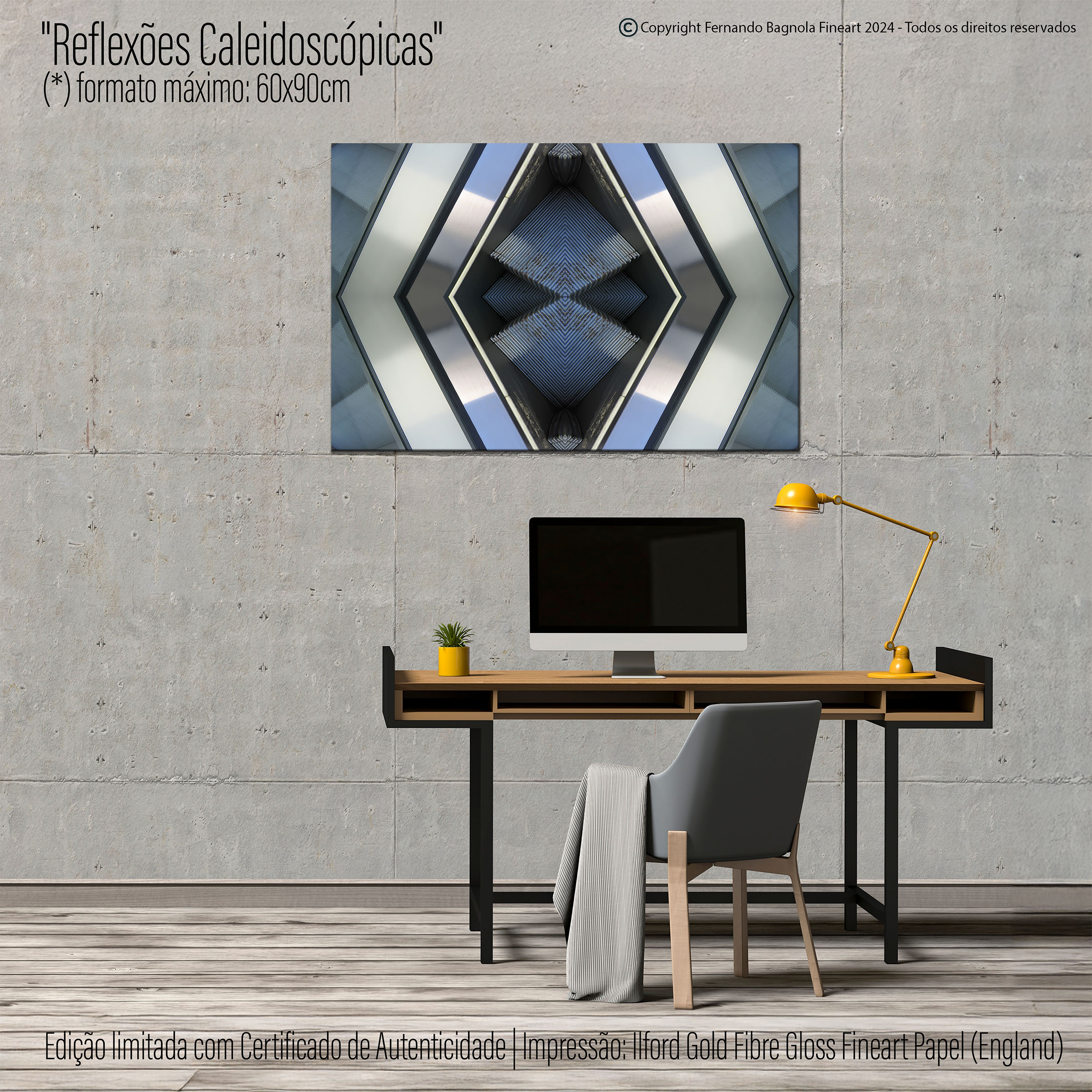 Obra FA-029 apresentada num ambiente